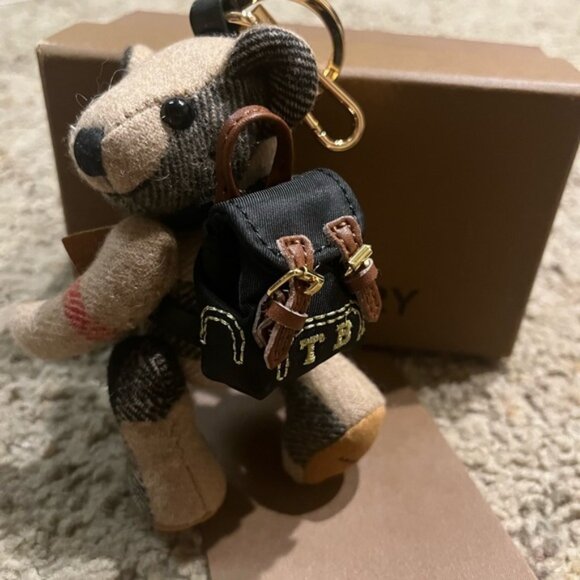 Burberry TB Rucksack Bear Keychain - Picture 1 of 4